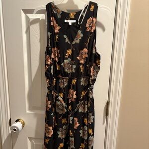 DR2 Black Floral Mini Dress